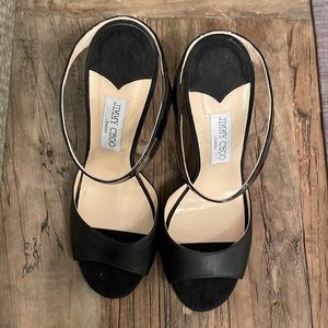 Jimmy Choo Black Strappy Heels